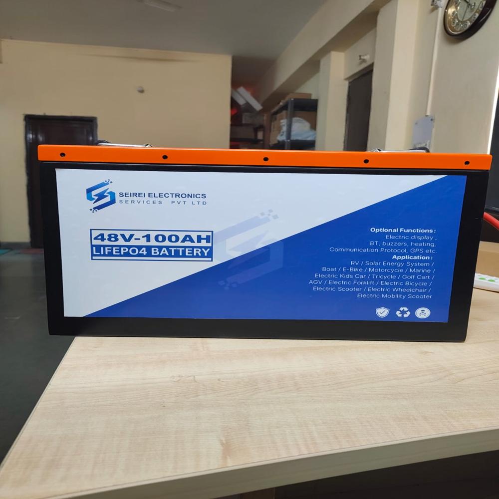 48V-100Ah Lifepo4 Battery - Color: Blue