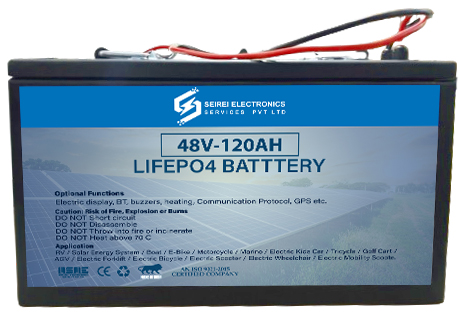 48V-120Ah Lifepo4 Battery - Color: Blue