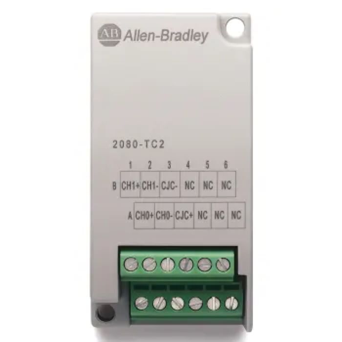 Allen Bradley 2080-tc2 2080tc2 Micro800 2 Channel Tc Plug-in