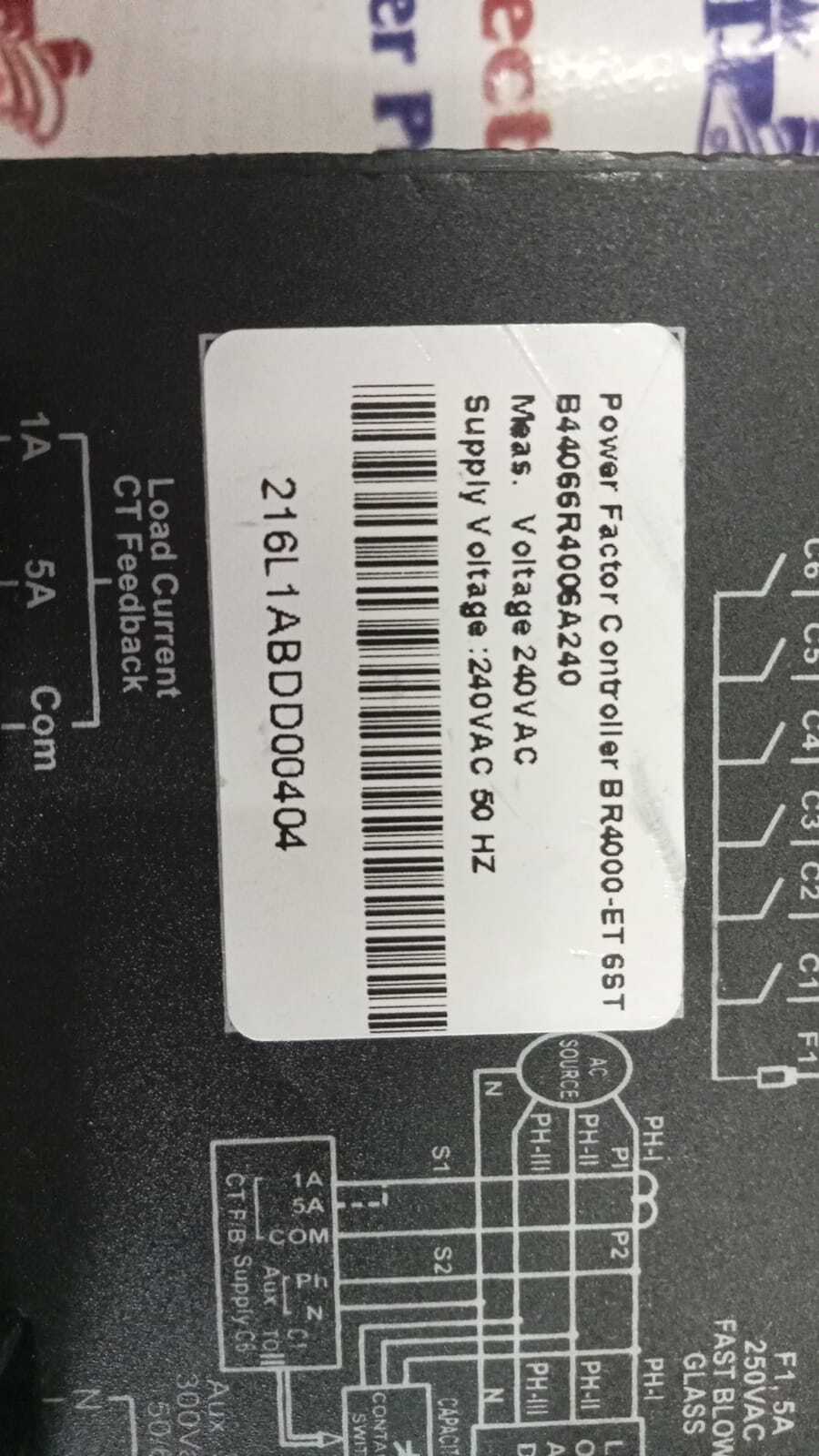 Epcos Br-4000-et Power Factor Controller - Plastic Enclosure, 144x144x69 Mm, Microcontroller Based, 12 Relay Outputs, Rs485 Modbus-rtu Connectivity, Ip54 Front Panel, Thd Measurement, Event Logging