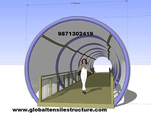 Tensile Walkway Structure - Material: Polyester