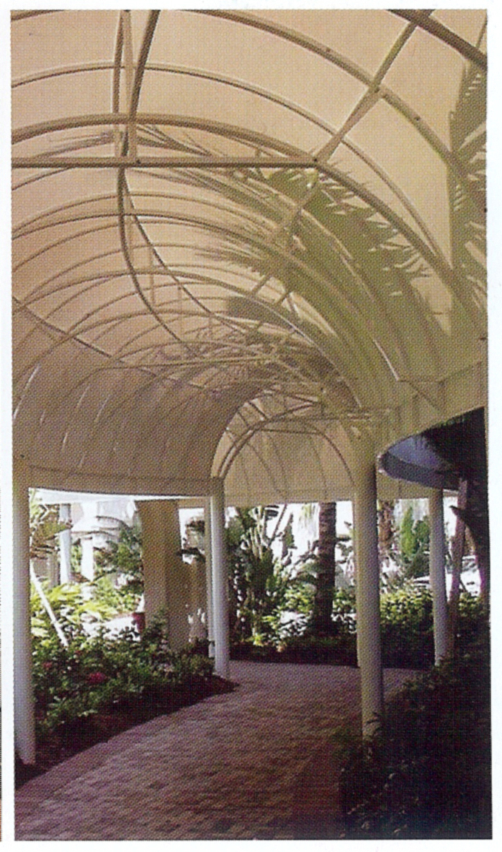 Tensile Walkway Structure - Material: Polyester