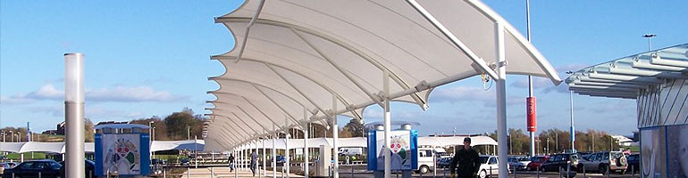 Tensile Walkway Structure - Material: Polyester