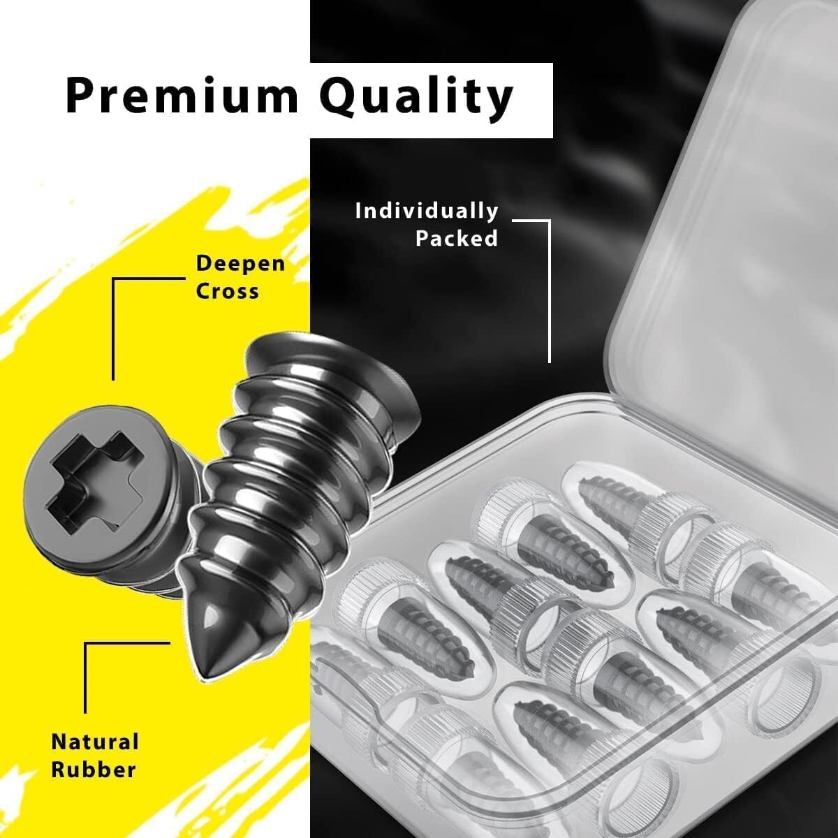 Puncher Screw Vacuum Car Tyre Repair Nail - Rubber & Alloy Steel, Medium Size | Easy Installation, Strong Sealing, Wide Application For Tubeless Vehicles