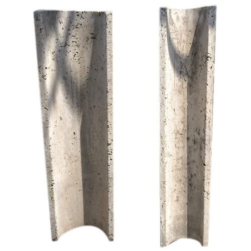 Portable Rcc Half Round Pipe - Color: Grey