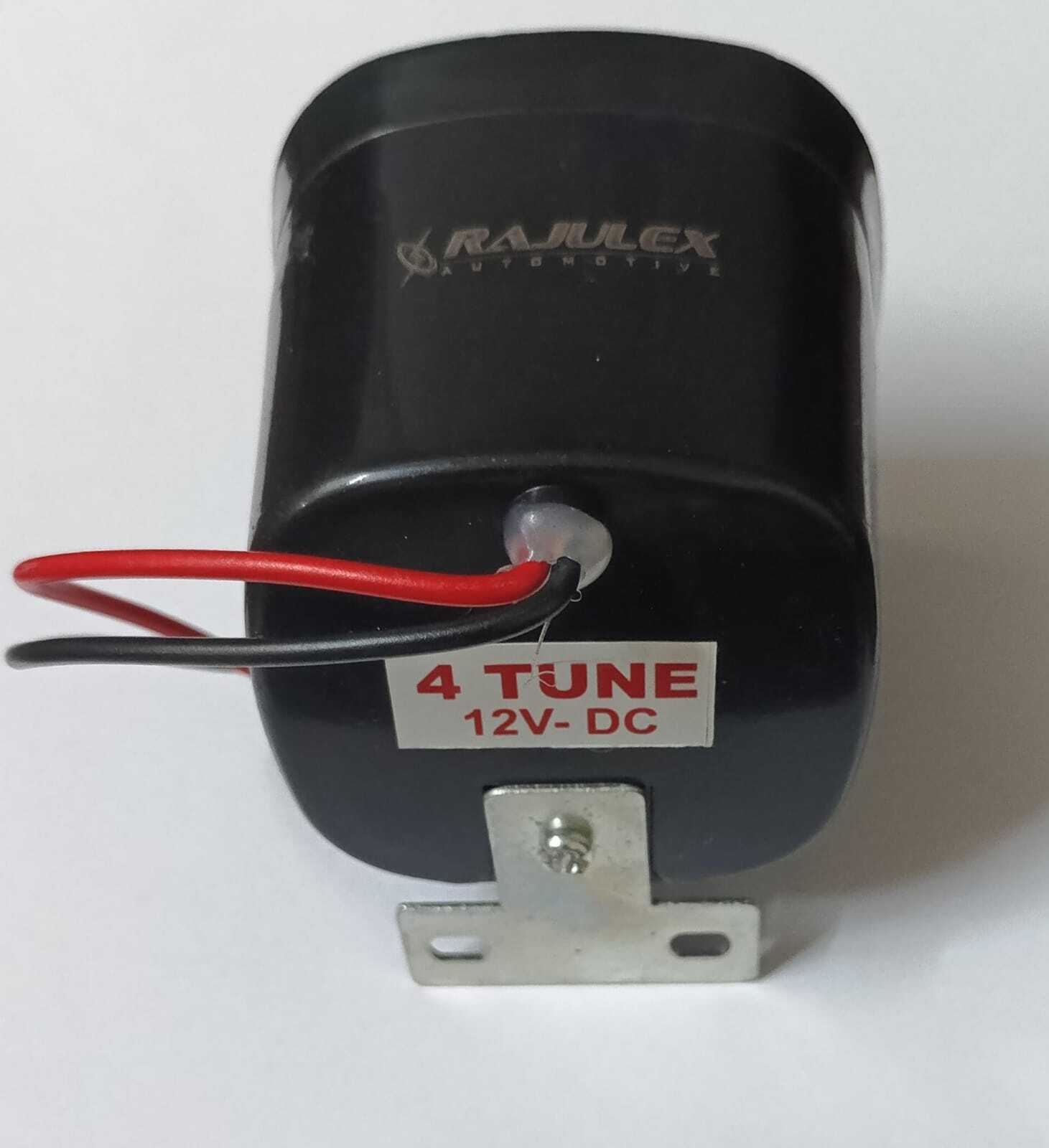 Back Horn - Plastic, 12v Dc, Black | 4 Tune E-rickshaw Back Horn, Rated Power 1.8w, Lightweight At 250 Grams