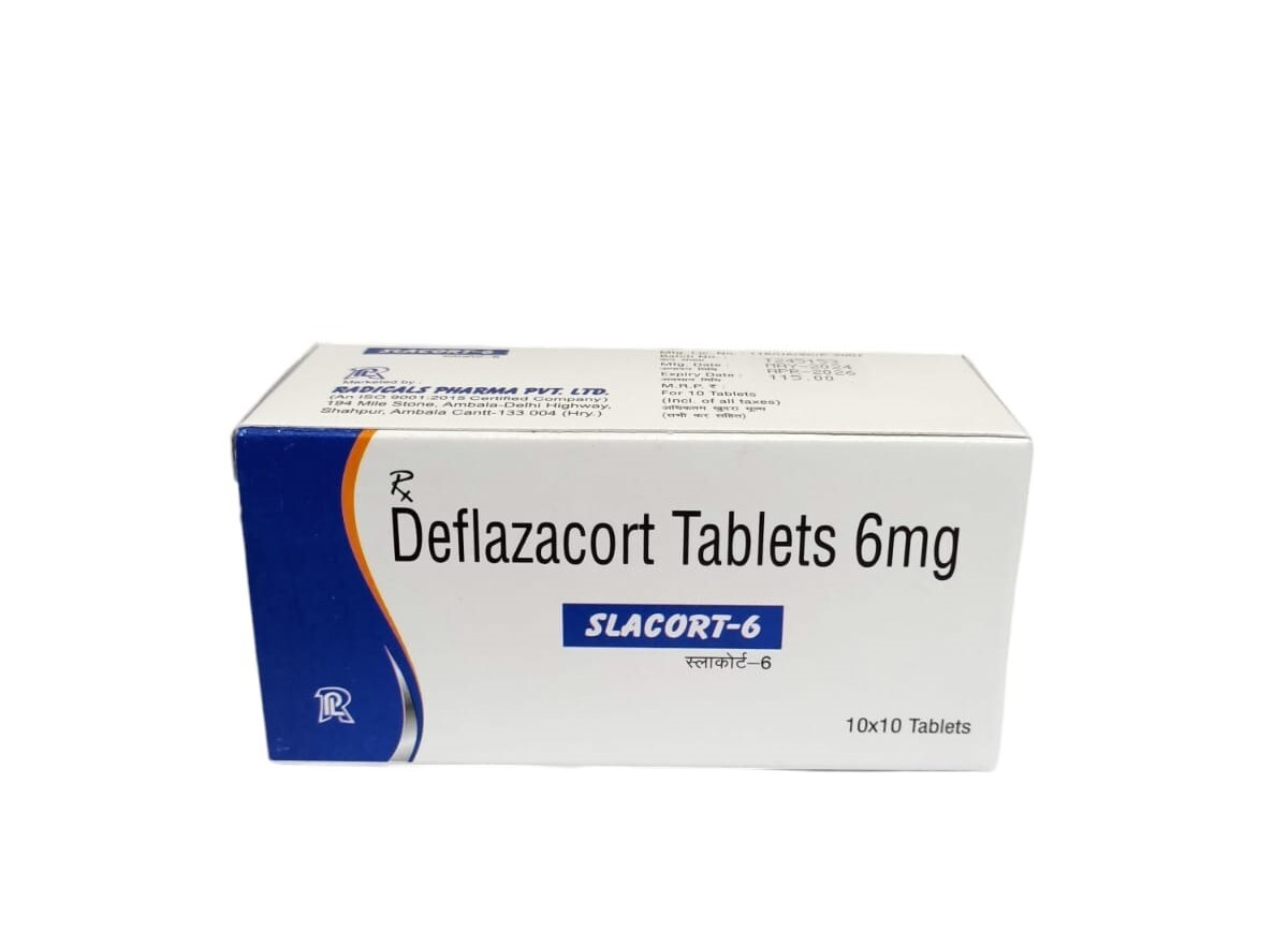 Deflazacort - 6 Mg Tablets | General Medicines, Dosage As Per Doctor Prescription, Pack Of 100 Tablets, Store In A Cool & Dry Place