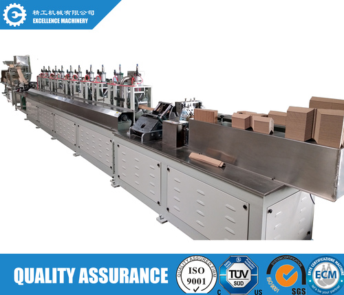 High Speed Cnc Paper Edge Board Machine With Online Punching Device - Color: White