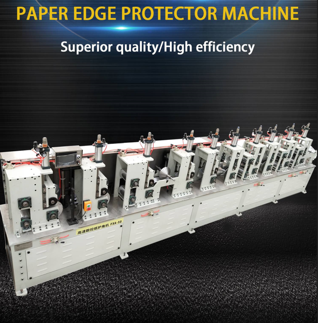High Speed Cnc Paper Edge Board Machine With Online Punching Device - Color: White