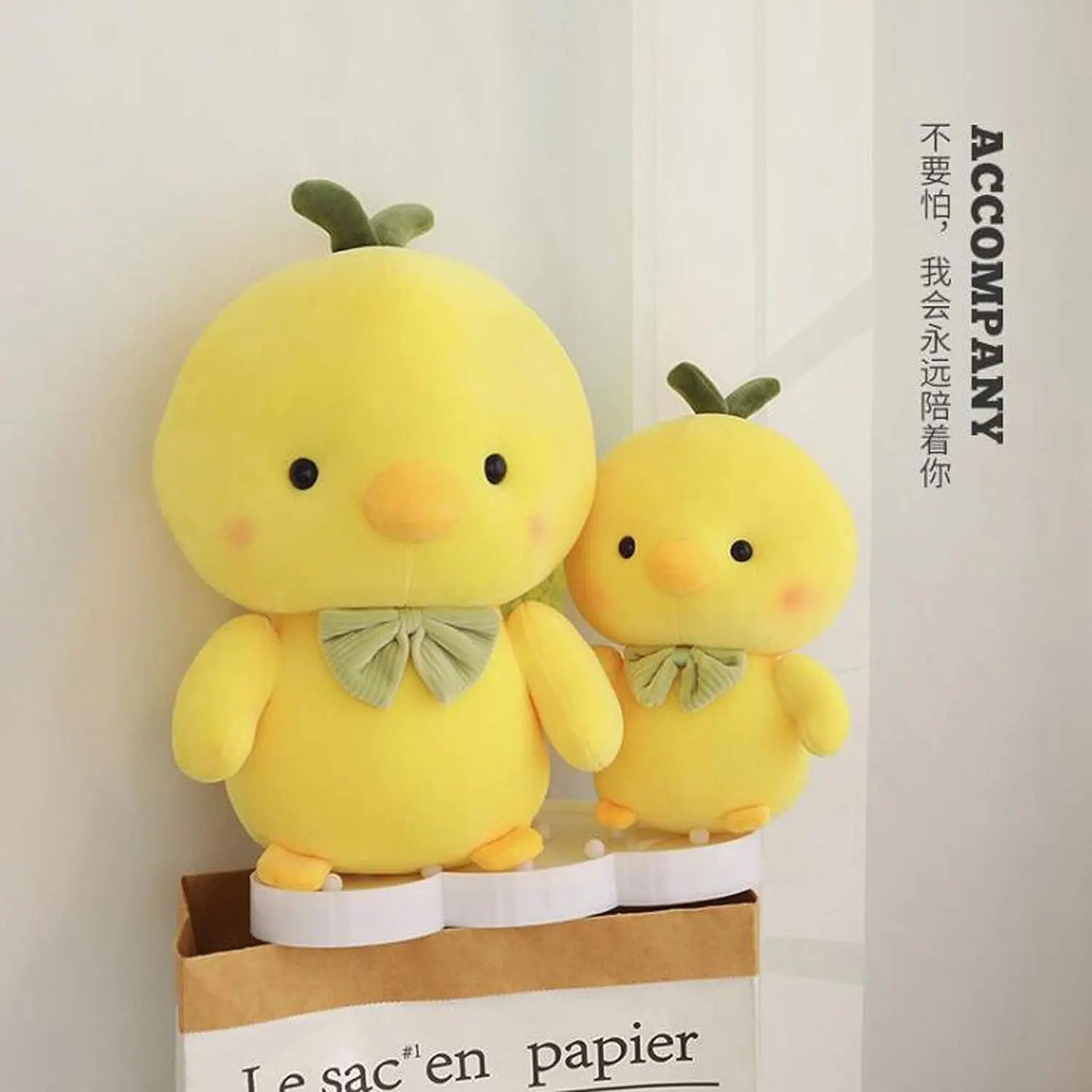 Bow Ducks Soft Toy - Color: Multicolor