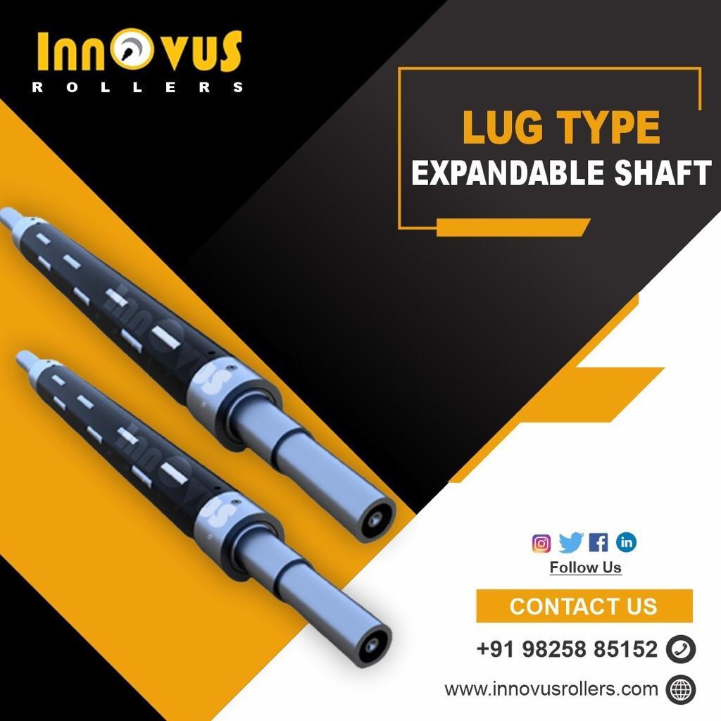 Air Expanding Shafts - Stainless Steel, Custom Size, Black, 1-12 Inch Diameter | Unique Air-down Gripping System, High Strength For Heavy-duty Winding