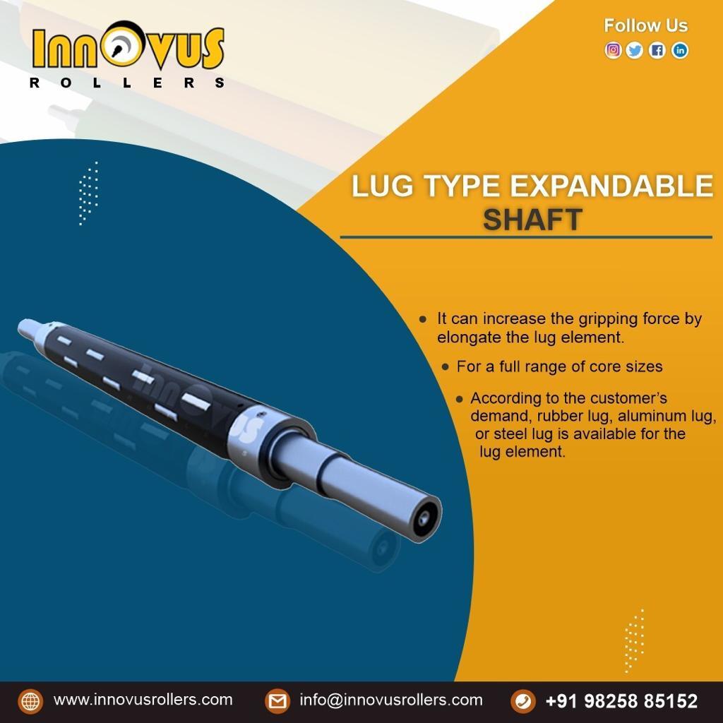 Air Expanding Shafts - Stainless Steel, Custom Size, Black, 1-12 Inch Diameter | Unique Air-down Gripping System, High Strength For Heavy-duty Winding