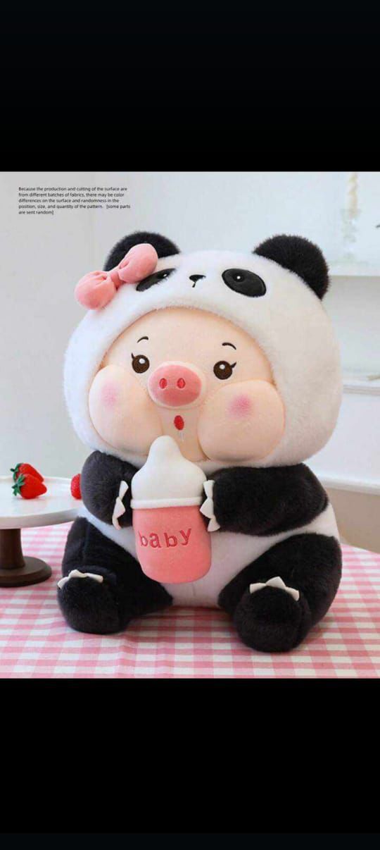 Panda Baby Pig Toy 35 Cm - Color: Multicolor