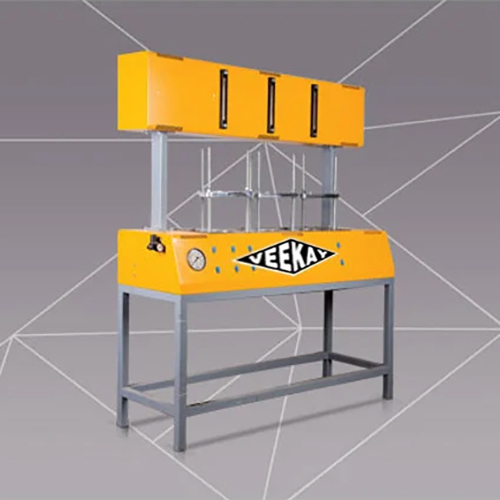 Concrete Water Impermeability Test Apparatus - Mild Steel, 200 x 200 x 200 mm | Yellow & Silver, Digital Operate & Manual Control