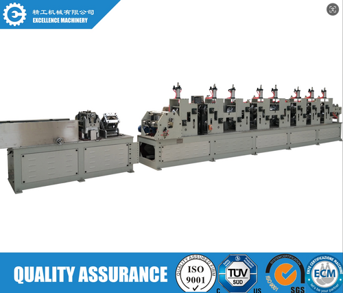 Multi-function Paper Edge Protector Machine - High-Strength Paper, 7800x1350x1650mm, Blue/Grey | PLC Control, Servo Motor, Multi-Profile Forming, Automatic Cutting