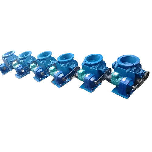 Rotary Airlock Valve - Blue Paint Coated, Various Sizes Available, 220-240 Volt Voltage Range | Durable Design for Efficient Material Handling