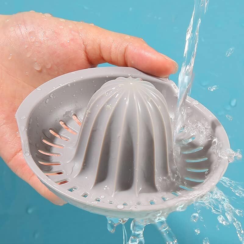 Manual Citrus Juicer - Plastic, 9x5x4 Cm | Handheld Fruit Press, Washable, Portable For Picnics & Camping