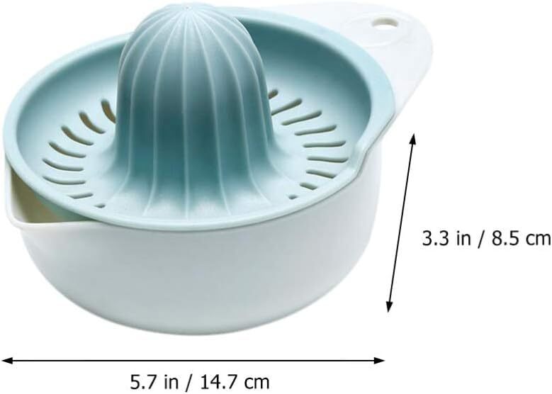 Manual Citrus Juicer - Plastic, 9x5x4 Cm | Handheld Fruit Press, Washable, Portable For Picnics & Camping