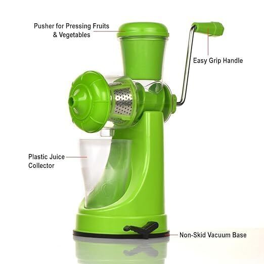 Juicer Machine Big - Stainless Steel, 5x5x10 Cm | Vacuum Locking System, Portable Design, Easy To Clean, Efficient Juice Extraction