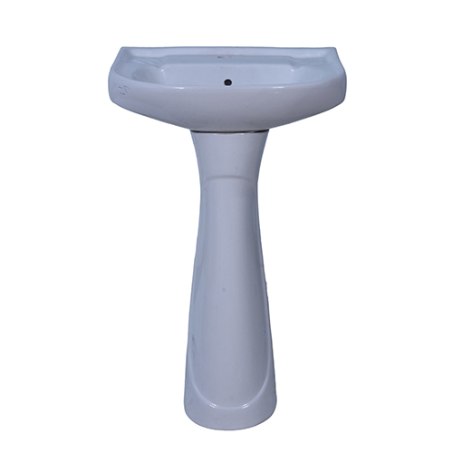 Ceramic 20x16 mm Classic Set Pedestal Sink - Polished Finish, Custom Color Options, High Durability Features