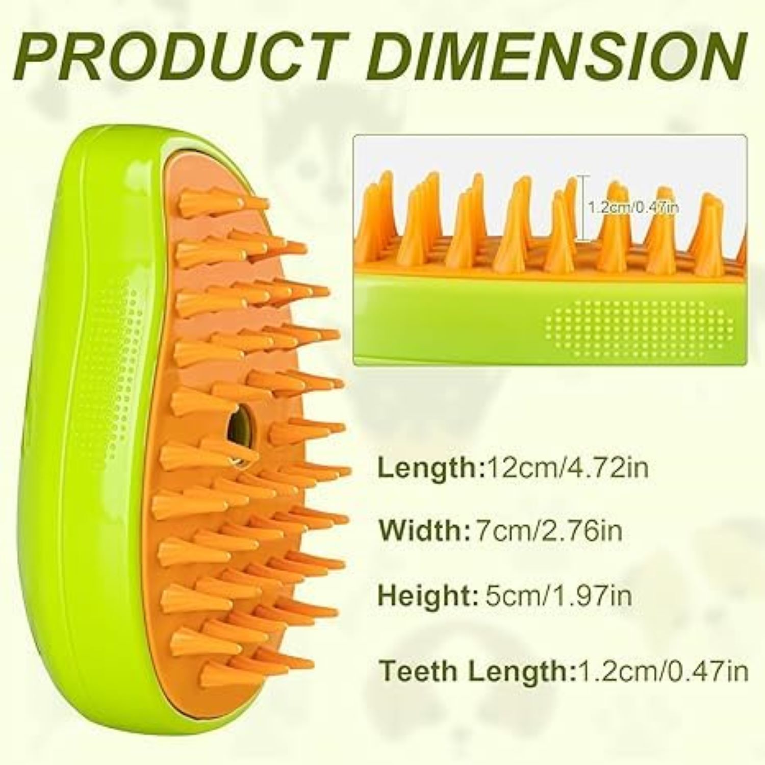 Cat Steam Brush - 10x10x5 Inches | Multi-functional 3-in-1 Pet Grooming Tool, Silicone Massage Brush, Reduces Shedding, Cleans Undercoat