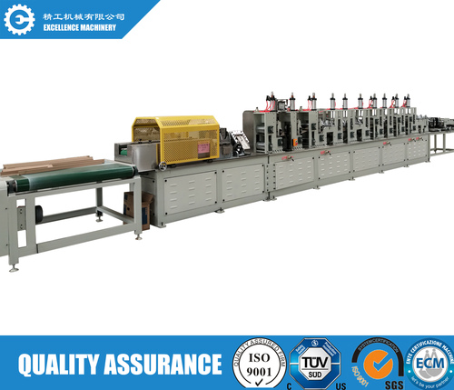 CNC paper edge board machine with online punching device