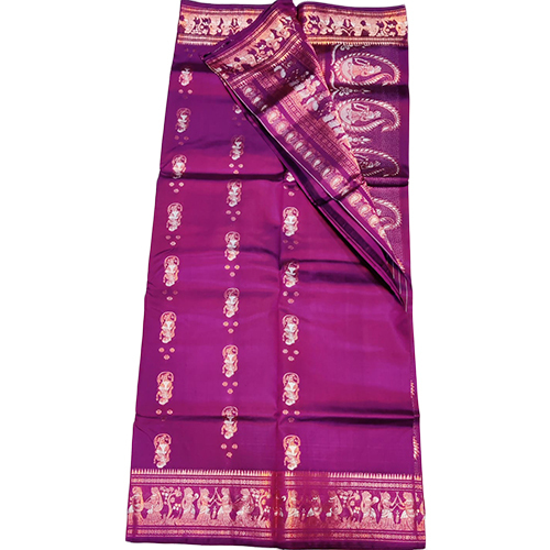 Ladies Baluchuri Saree - Premium Quality Silk, Intricate Hand Embroidery , Elegant for Weddings and Parties, Lightweight for Summer and Winter
