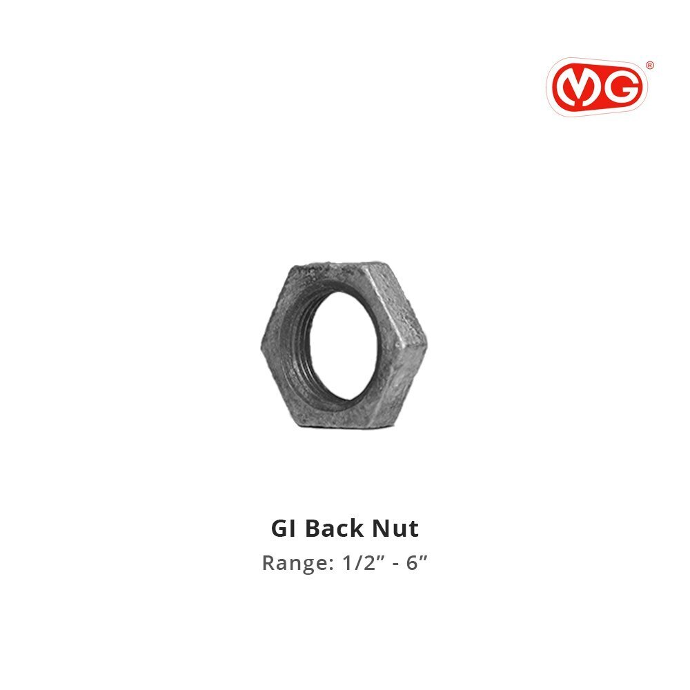 Gi Check Nut 3 Inch - Galvanized Iron Female Connection Isi Marked | Compliant With Is: 1879 Standard Durable Galvanized Surface Treatment
