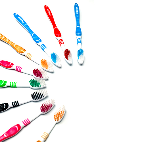 999 Soft Tooth Brush - Synthetic Bristles, Flexible And Soft On Gums | Manual Use, Available In Various Colors