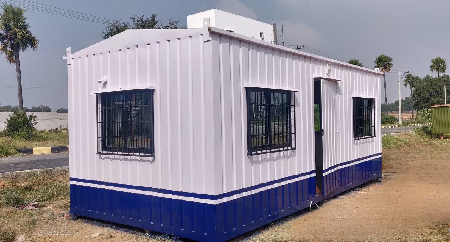 Portable Container Bunk House - Color: White