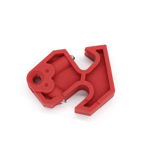 Universal Circuit Breaker Lockout - Polished Plastic, Red Color , 2 In 1 Design For Industrial Safety