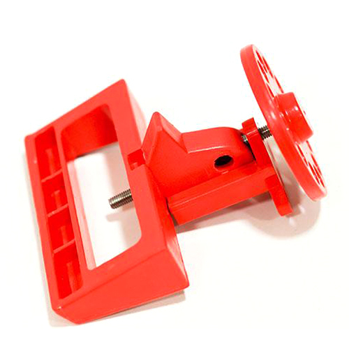 Large Handle Circuit Breaker Lockout With Round Back - Color: Red