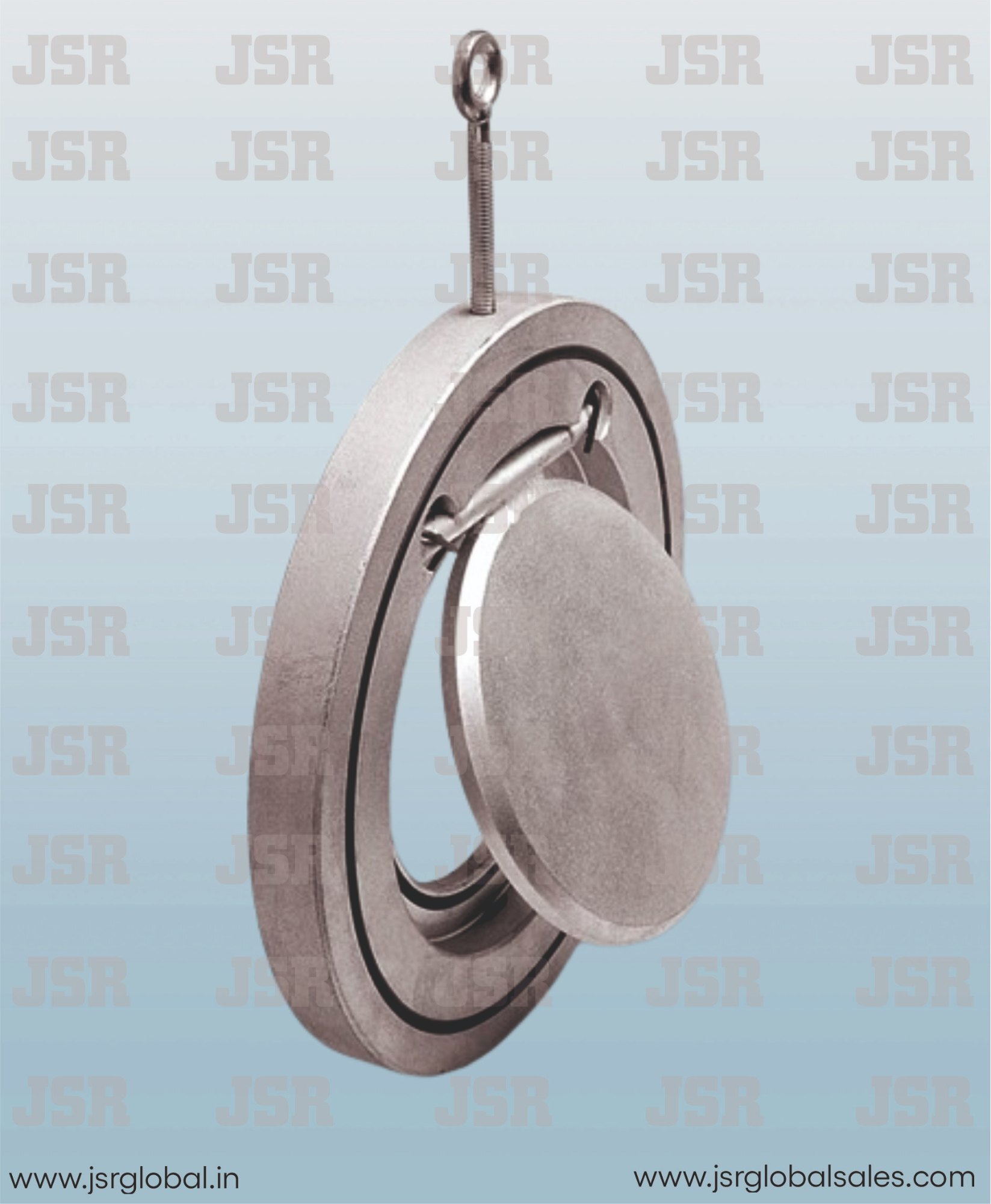 Single Plate Wafer Check Valve - Ductile Iron Body, Epdm Seat, Carbon Steel Disc, Pn-16 Rating, 24kg/cmâ²g Test Pressure