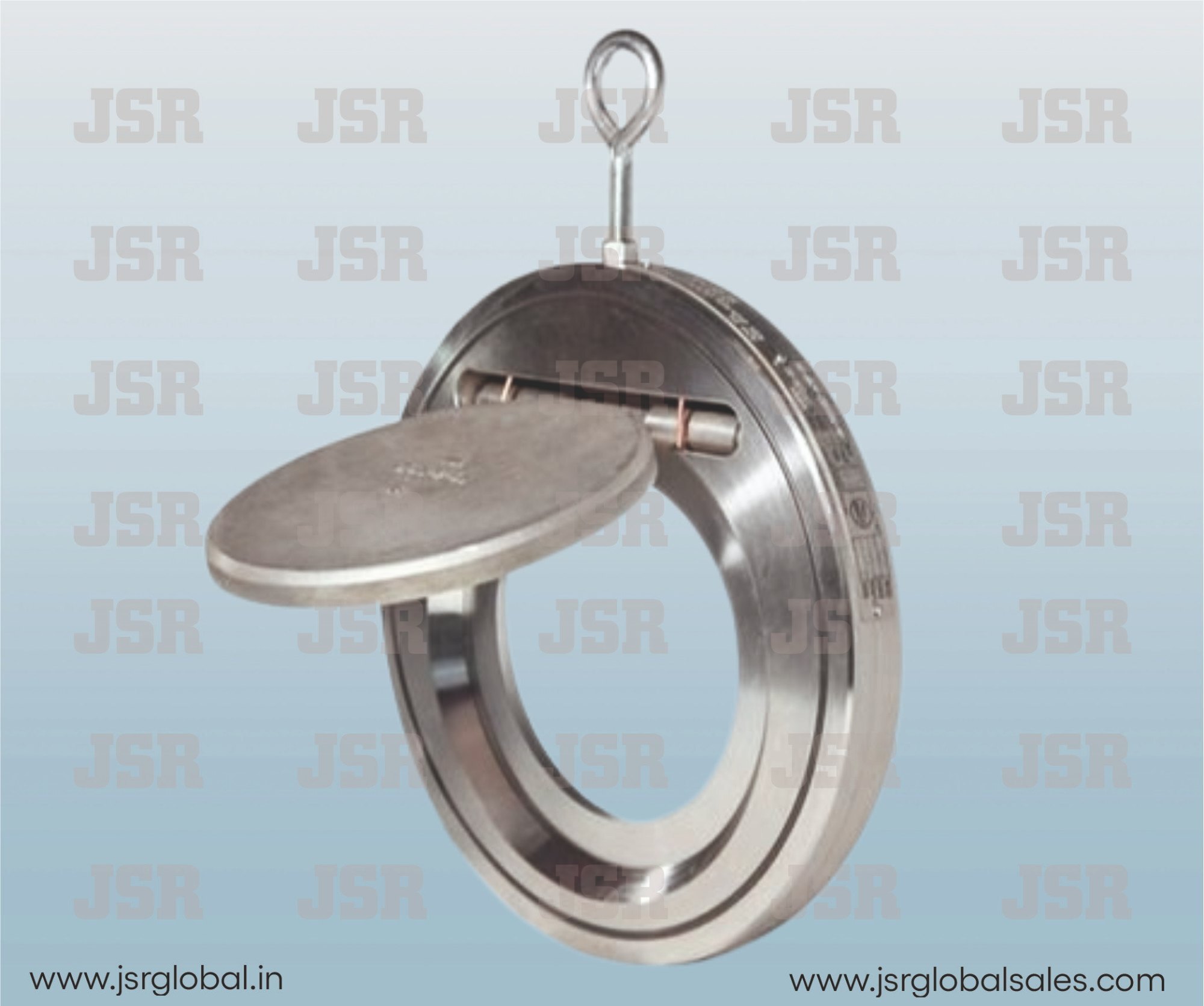 Single Plate Wafer Check Valve - Ductile Iron Body, Epdm Seat, Carbon Steel Disc, Pn-16 Rating, 24kg/cmâ²g Test Pressure