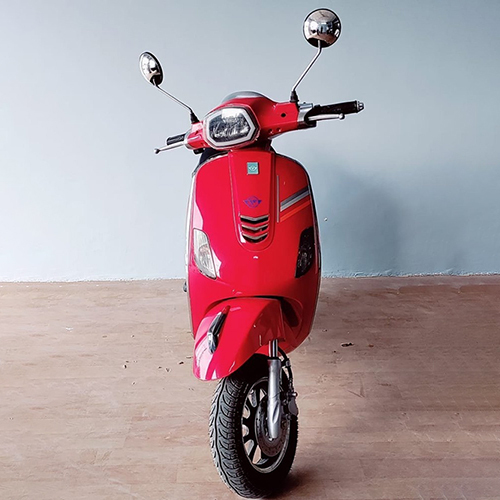 Fidus Flutter Lite Red Electric Scooter - Battery Life: 4-5 Hours Hours