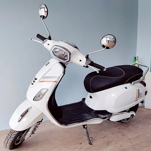 Fidus Flutter Plus White Electric Scooter - Battery Life: 8-9 Hours (Charging Time) Hours