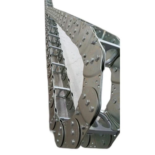 Stainless Steel Drag Chain - Various Sizes Available | Customizable Hole Shape, Durable Industrial Solution with 1-2 Year Warranty