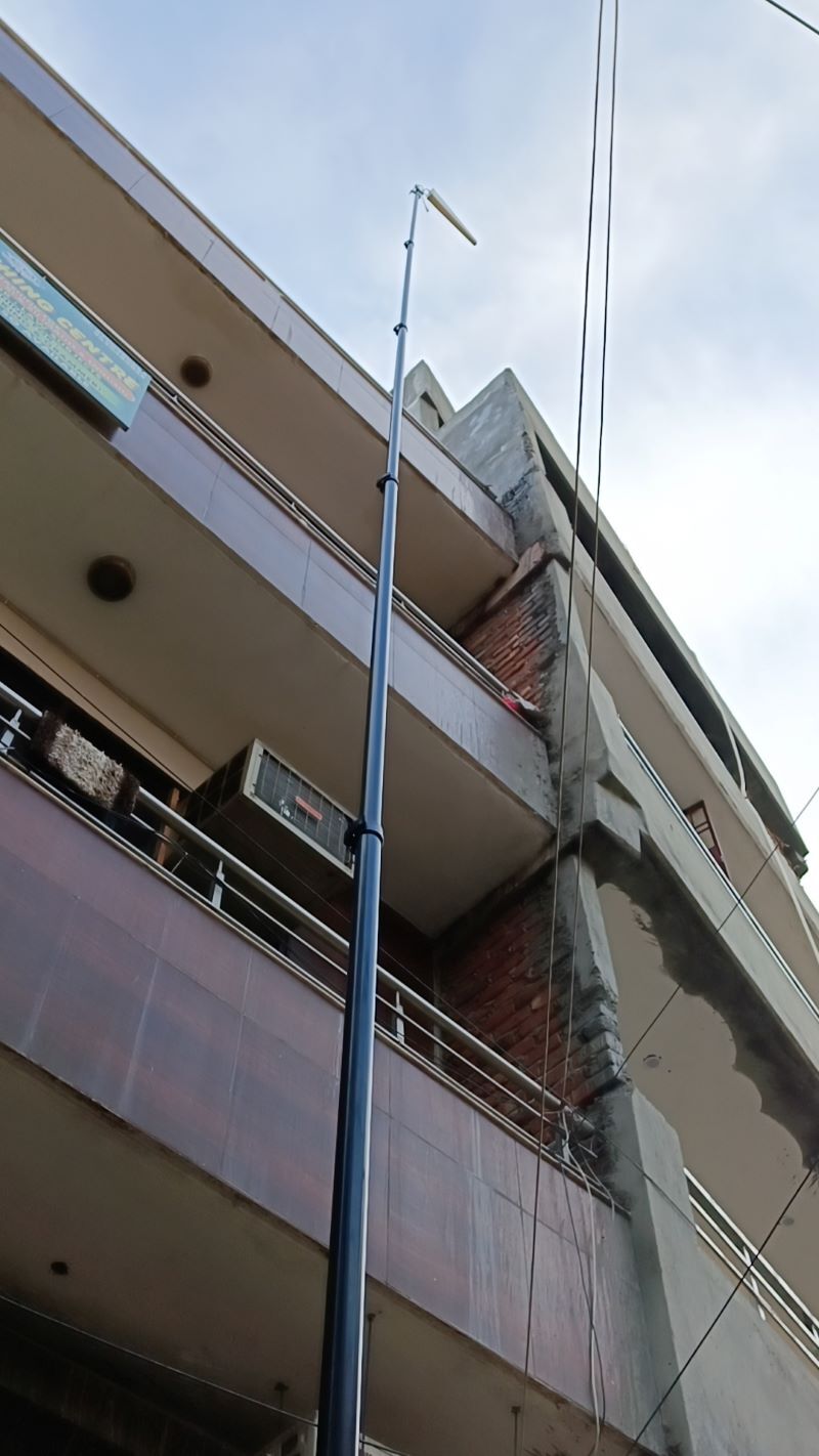 10mtr Aluminium Telescopic Manual Lock Mast