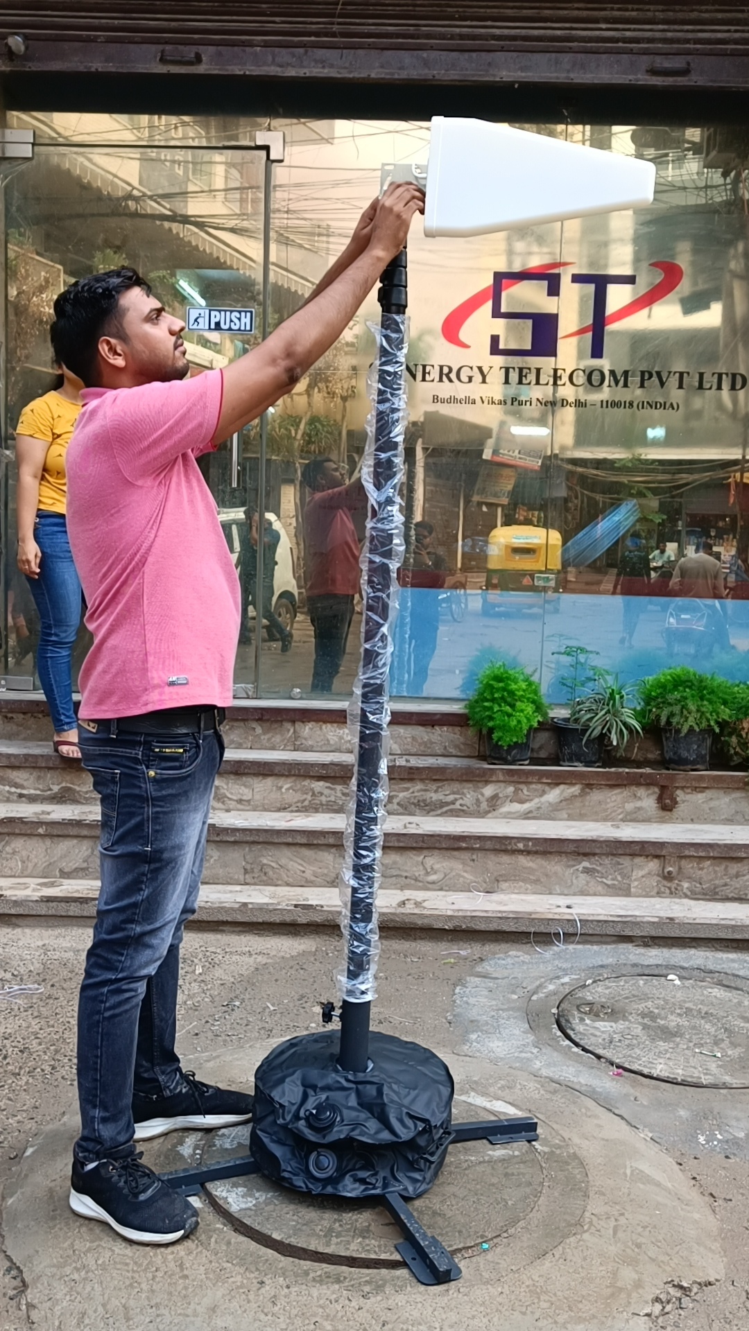 10mtr Aluminium Telescopic Manual Lock Mast
