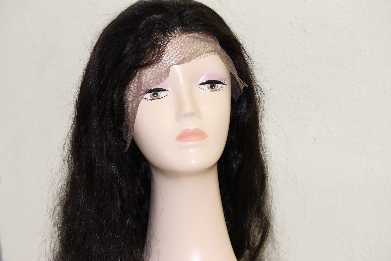 Women Wig In Human Hair - Human Hair, 28 Inch Length, Black Color, Remy Indian Hair, Weight: 100 Gram, Straight Style, Warranty: 2 Years