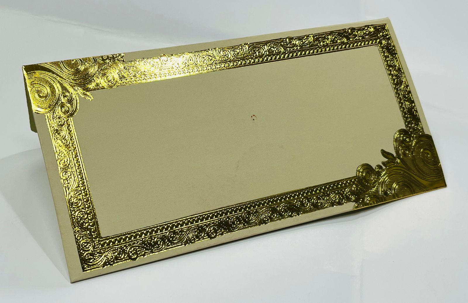Cash Shagun Envelope - 7.5x4 Inches, Metallic Board With One Short Foil Printing, Folded Style, 210 Thickness For Wedding And Gift Usage