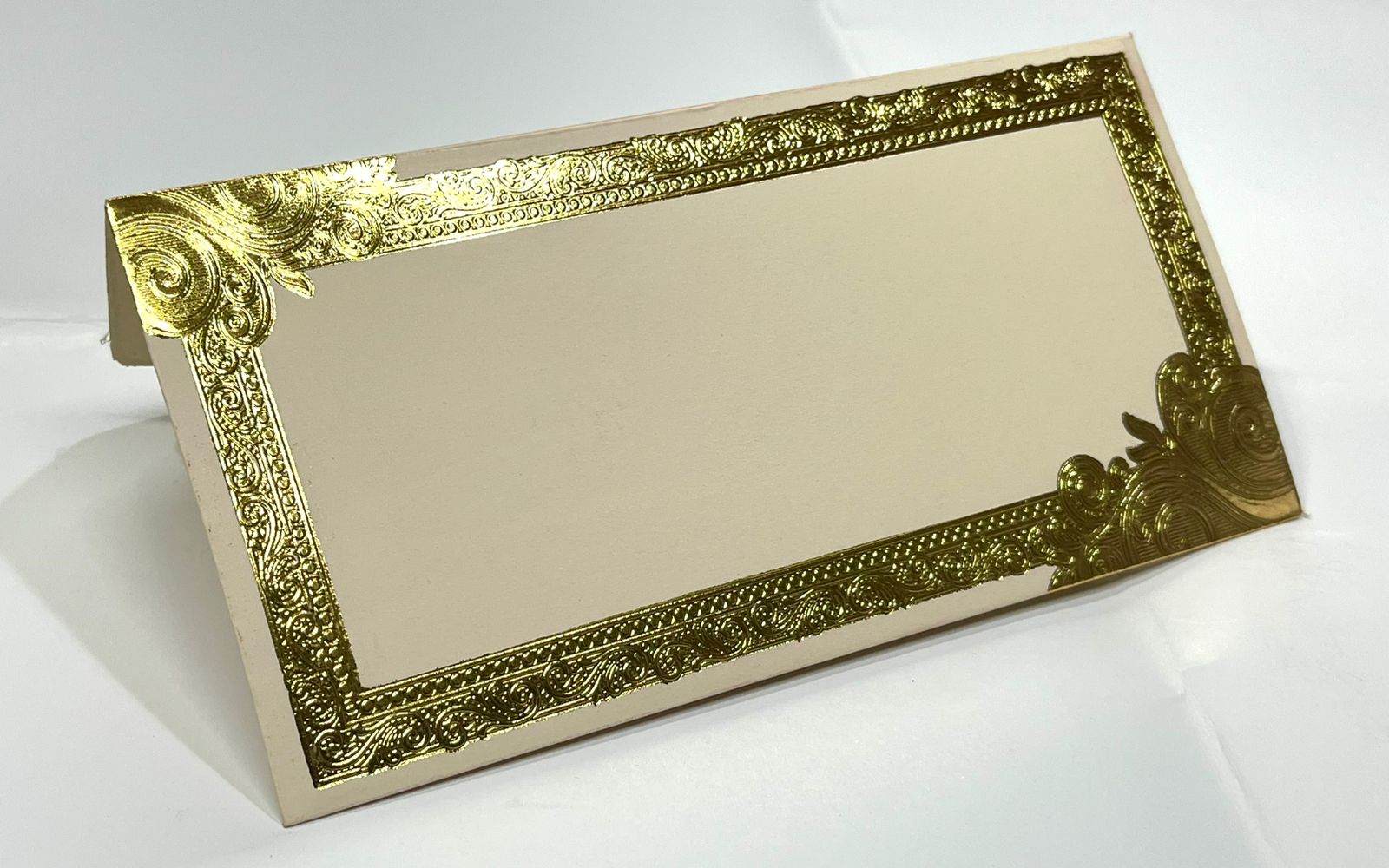 Cash Shagun Envelope - 7.5x4 Inches, Metallic Board With One Short Foil Printing, Folded Style, 210 Thickness For Wedding And Gift Usage