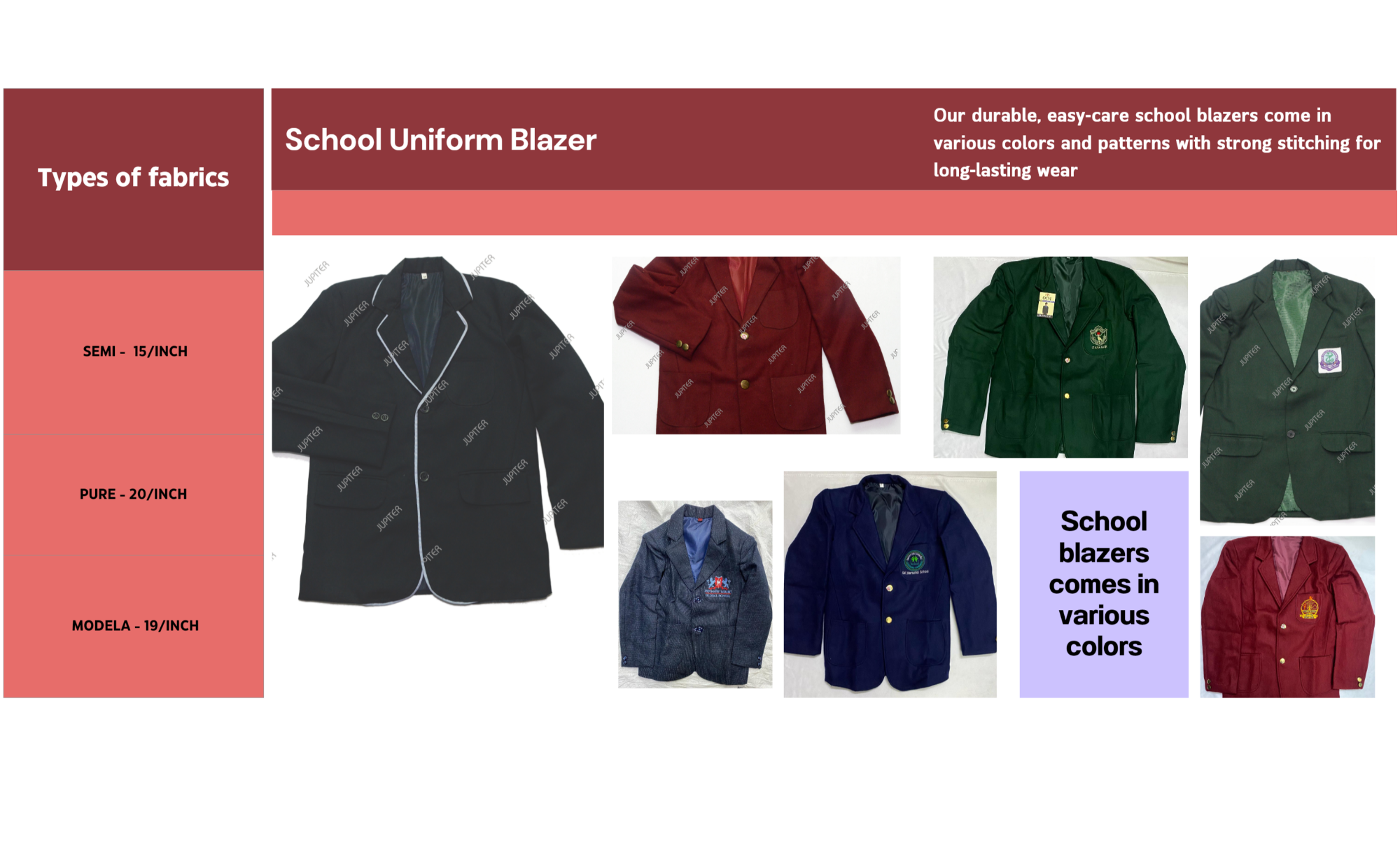 School Uniform Blazers