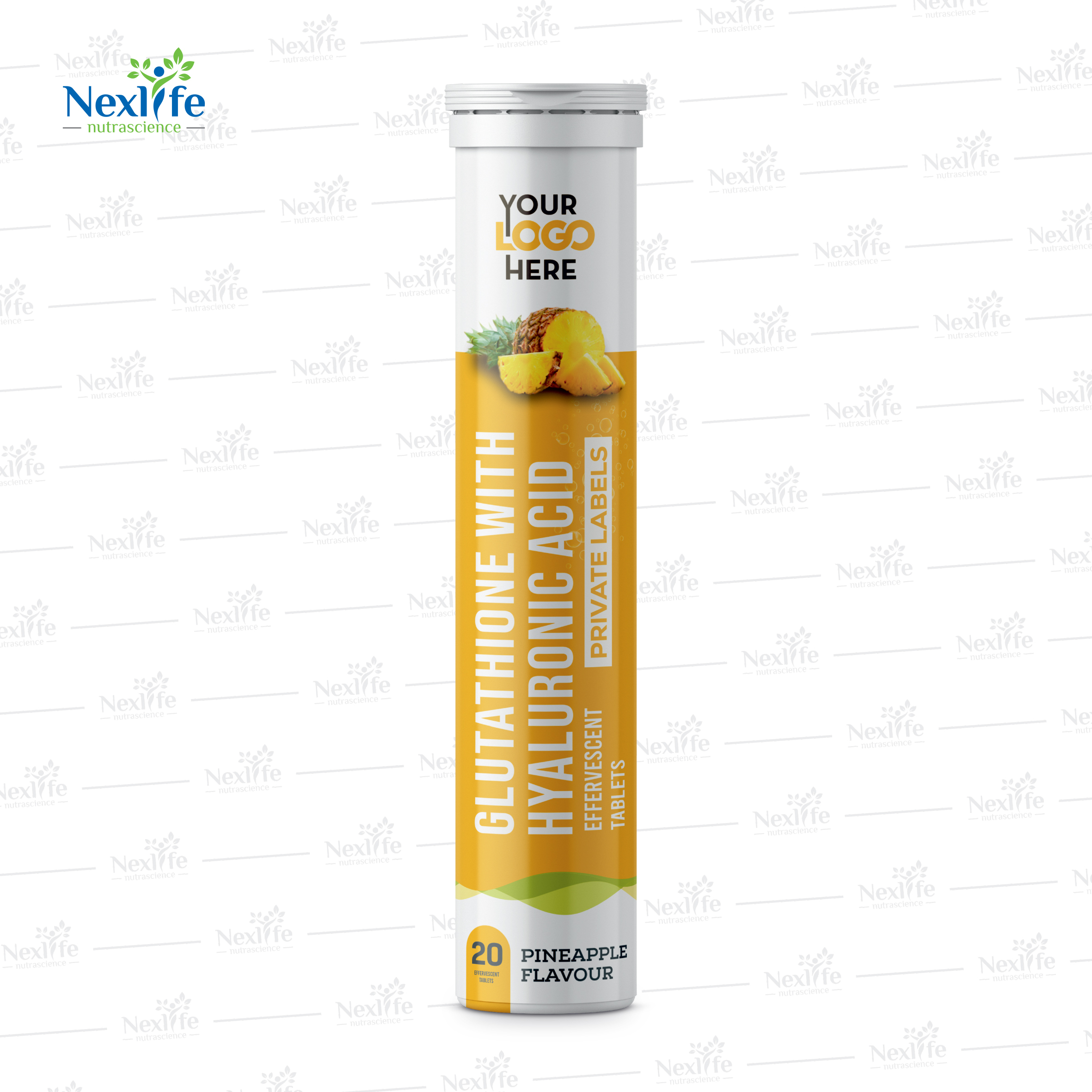 Glutathione With Hyaluronic Acid Effervescent Tablets - Best Before: 18 Months