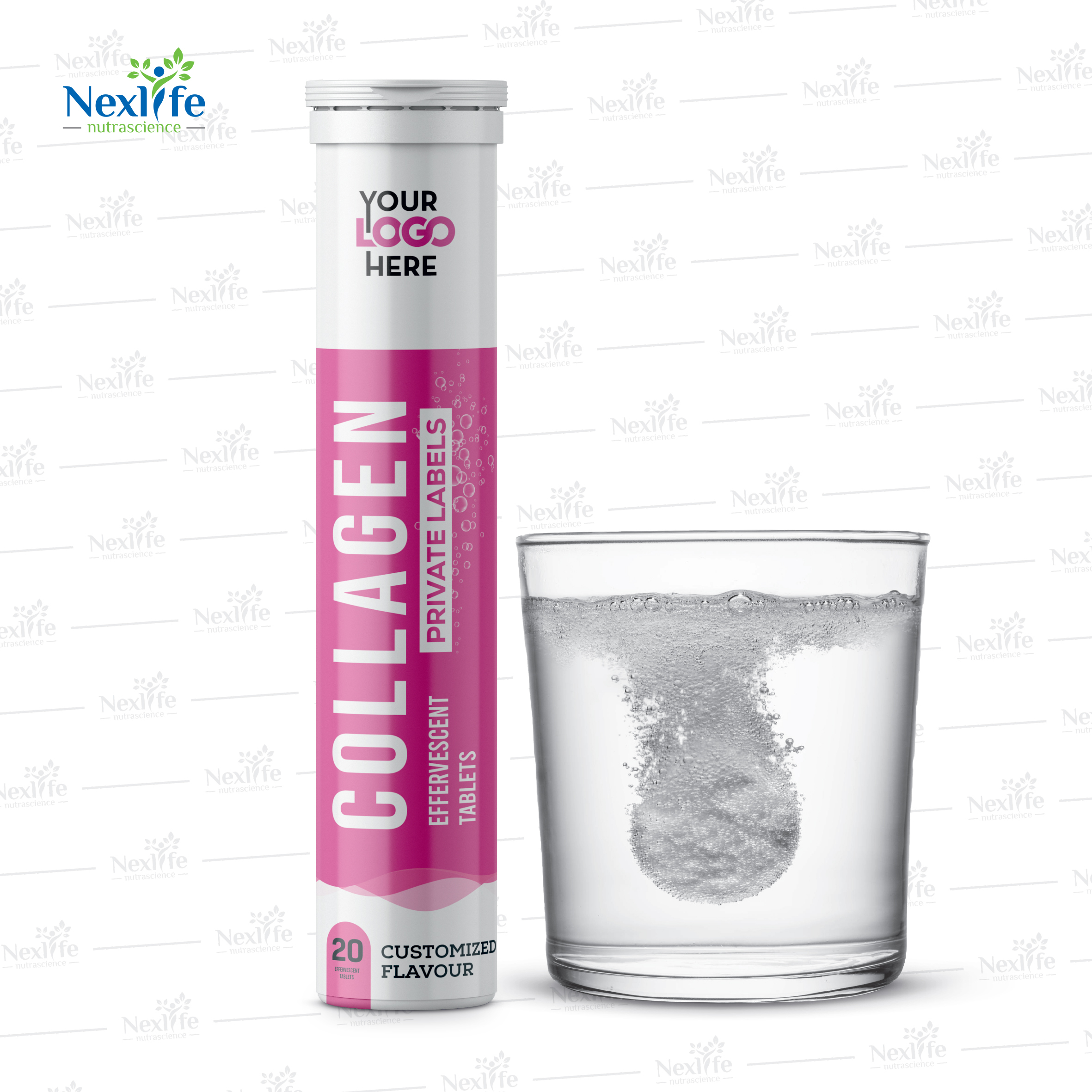 Collagen Effervescent Tablets - Origin: India