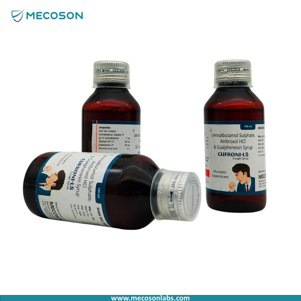 Ambroxol 30mg + Guaiphenesin 50mg + Levosalbutamol 1mg Syp - Dosage Form: Liquid