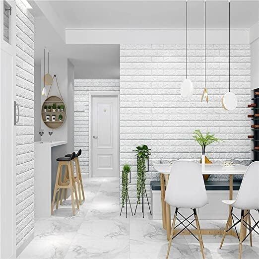 3d Brick Wallpaper - Pe Foam 77x70cm, Waterproof & Washable Self-adhesive Design For Modern Home Decor