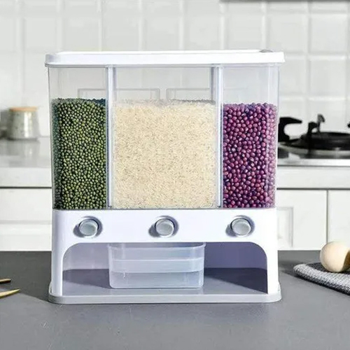 3 ग्रिड दीवार पर माउंटेड सूखे खाना डिस्पेंसर