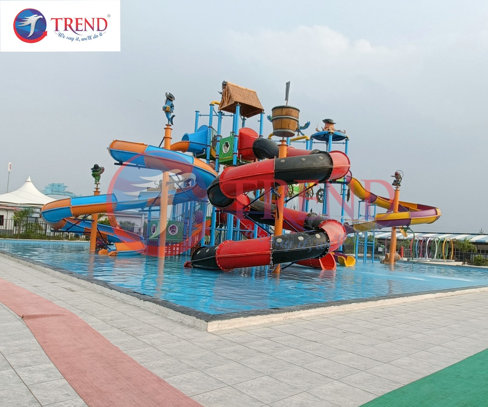 Frp 6 Platform Play Station - Material: Pvc