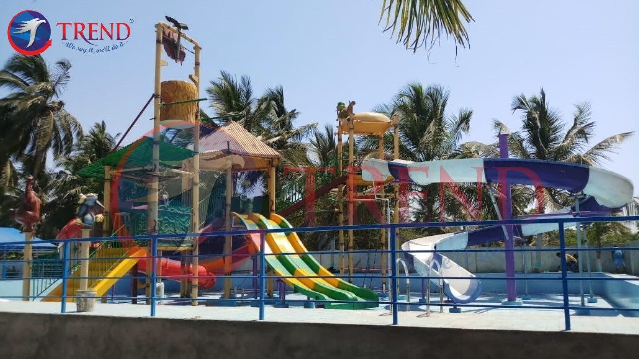 Jungle Adventure Aqua Oasis - Frp Multi-level Play Station, 10 Passenger Capacity, 9000 Rpm Speed, Interactive Water Features, Immersive Jungle Experience